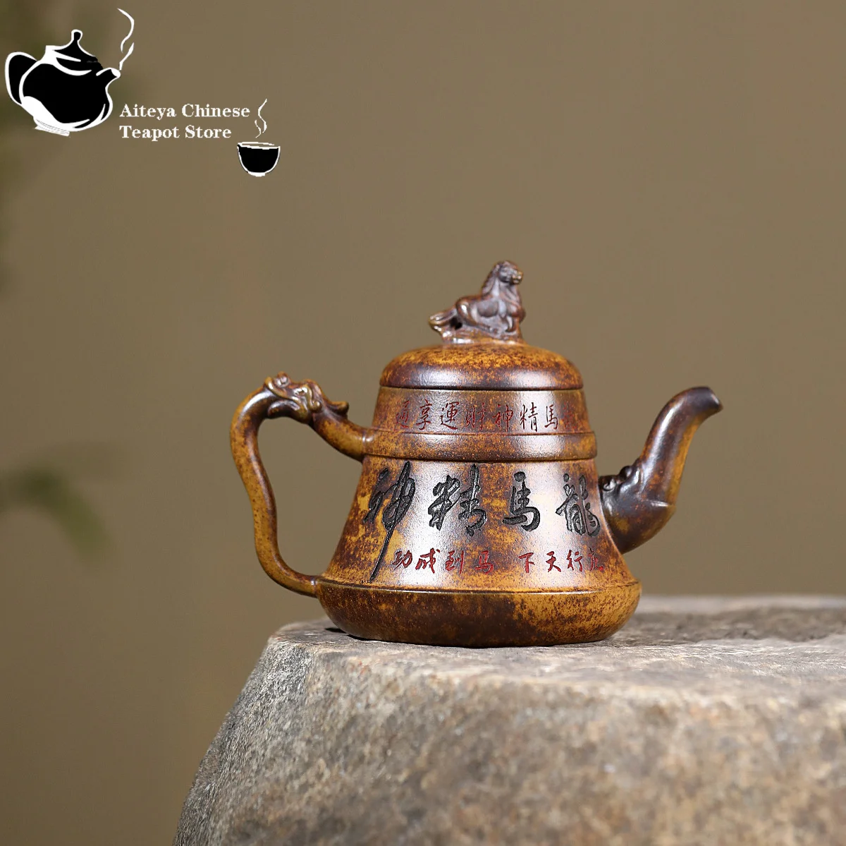 Yixing paarse klei theepot, origineel erts, drakenbot, goudzand, drakenbel theepot, Kung Fu theeservies, Chinese theepot