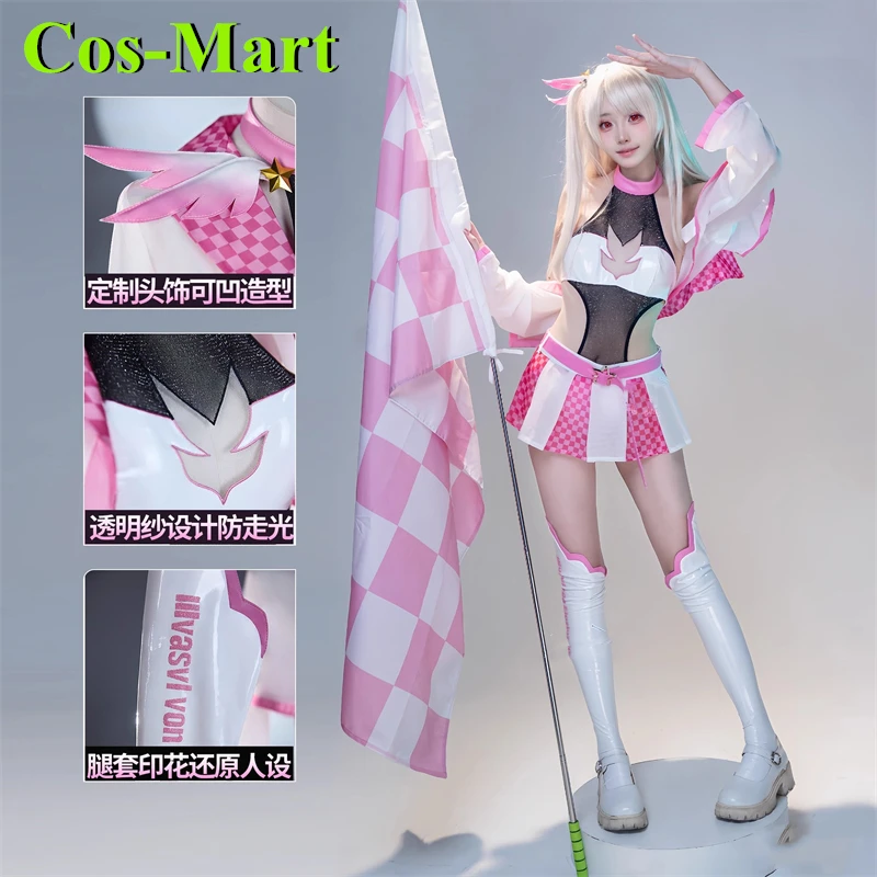 

Cos-Mart Fate Kaleid Liner Illyasviel Von Einzbern Cosplay Costume Racing Girl Uniform Role Play Clothing Women's Clothing