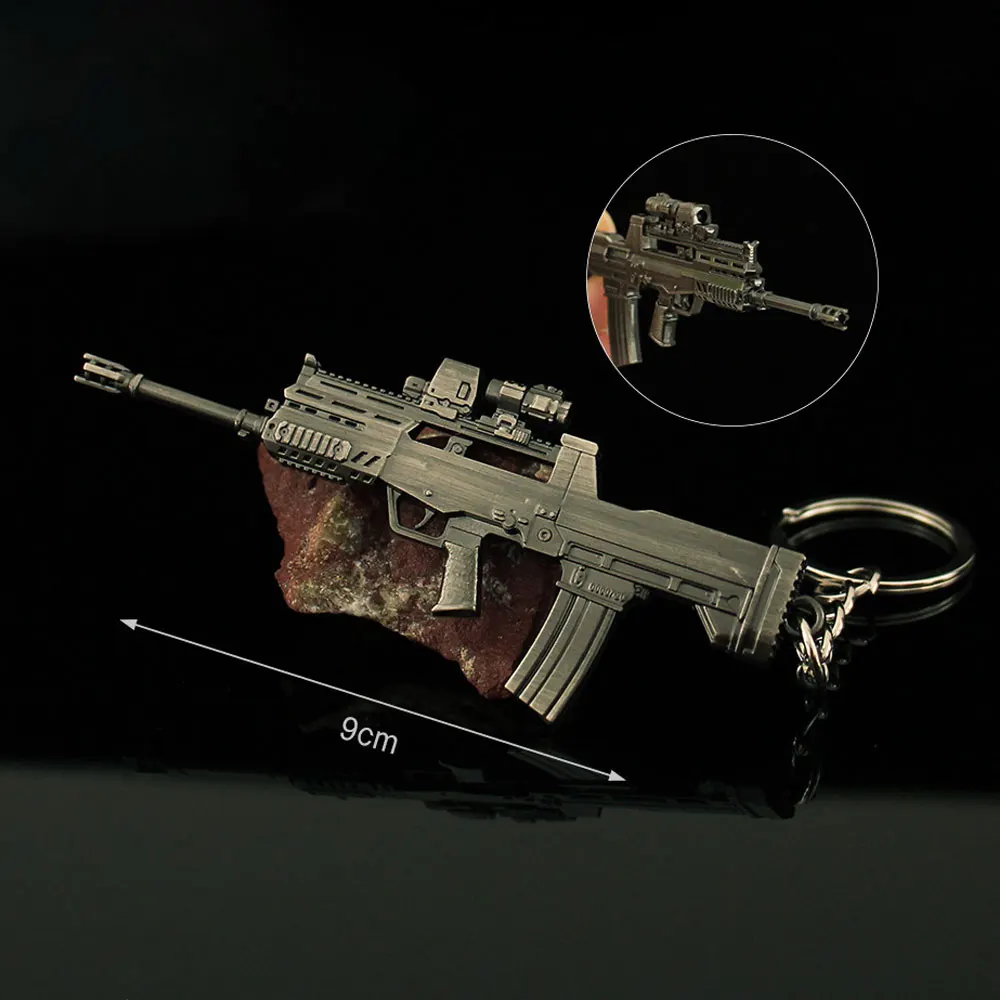 

9 см мини-ЦЕНЫ TYPE97 металлический игрушечный пистолет модель игровой периферийный брелок рюкзак кулон декоративные фигурки детский подарок ZG406