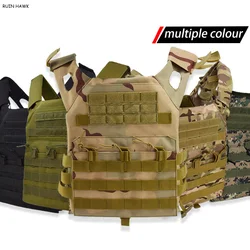 Hunting air gun protective equipment JPC flat back Molle vest combat colored fan colored vest