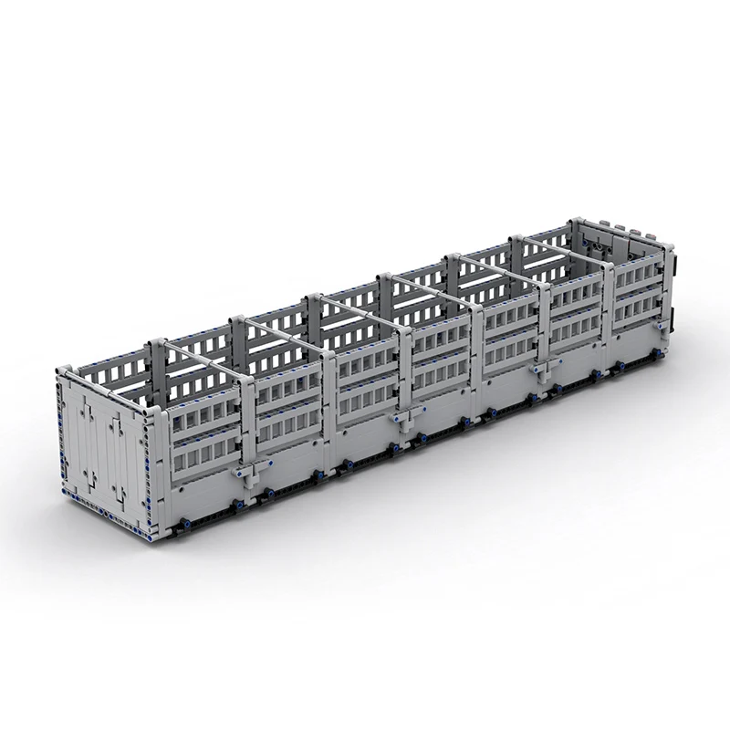 City Car Model MOC Building Bricks Heavy-Duty Fence Carriage Modular Technology Gifts Holiday Assemble Toys Suit Display