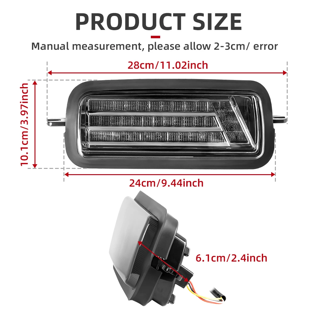 For Lada Niva 4X4 1995 LED DRL Lights With Running Turn Signal PMMA / ABS Plastic Function Accessories Car Styling Tuning