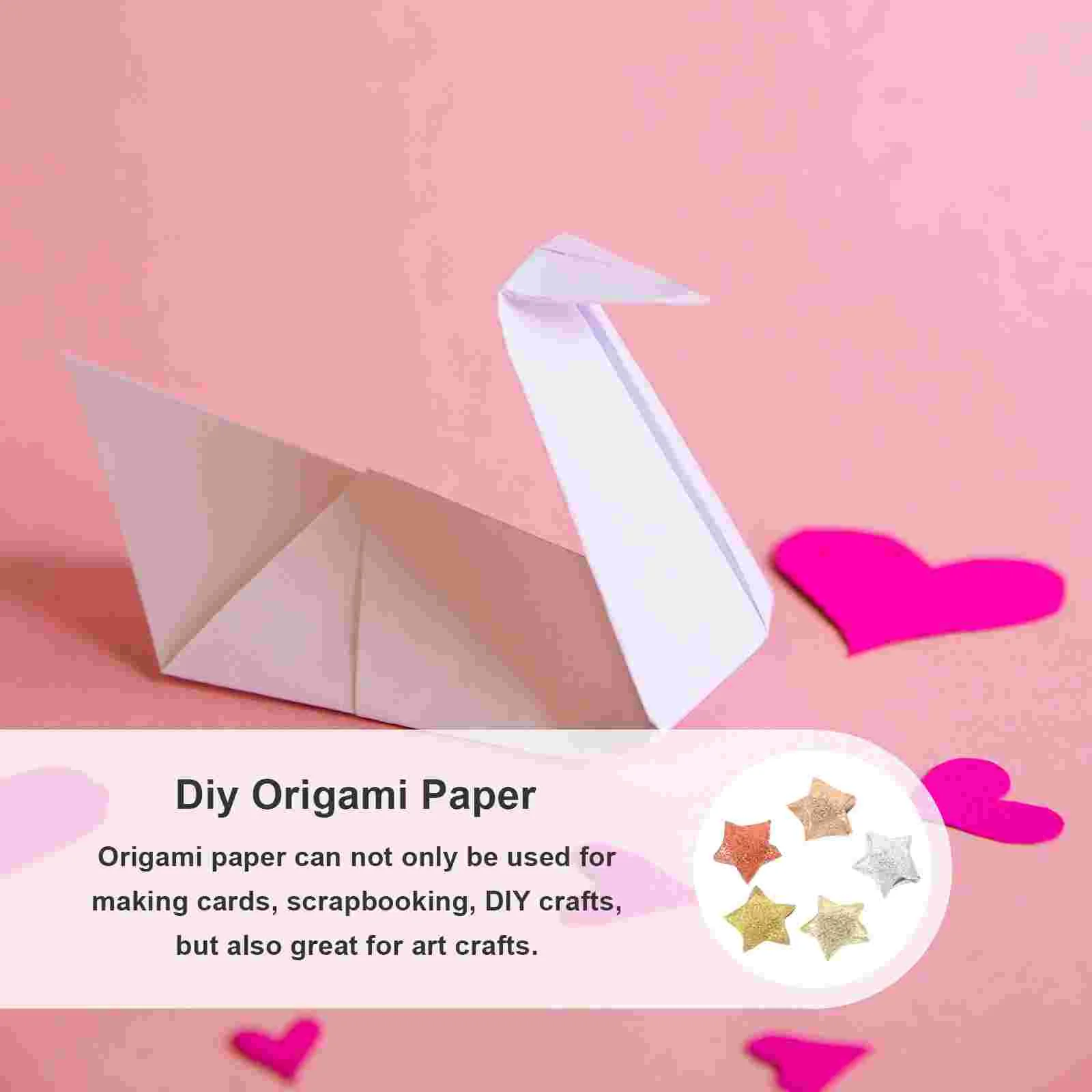 200 Pcs Origami Lucky Star Material Paper Experienced Papers for Crafts Making Kids Exquisite DIY