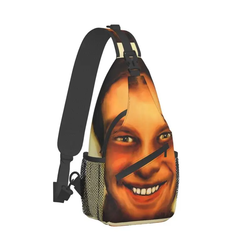 Custom Cool Aphex Twin Sling Bags for Traveling Men Chest Crossbody Backpack Shoulder Daypack