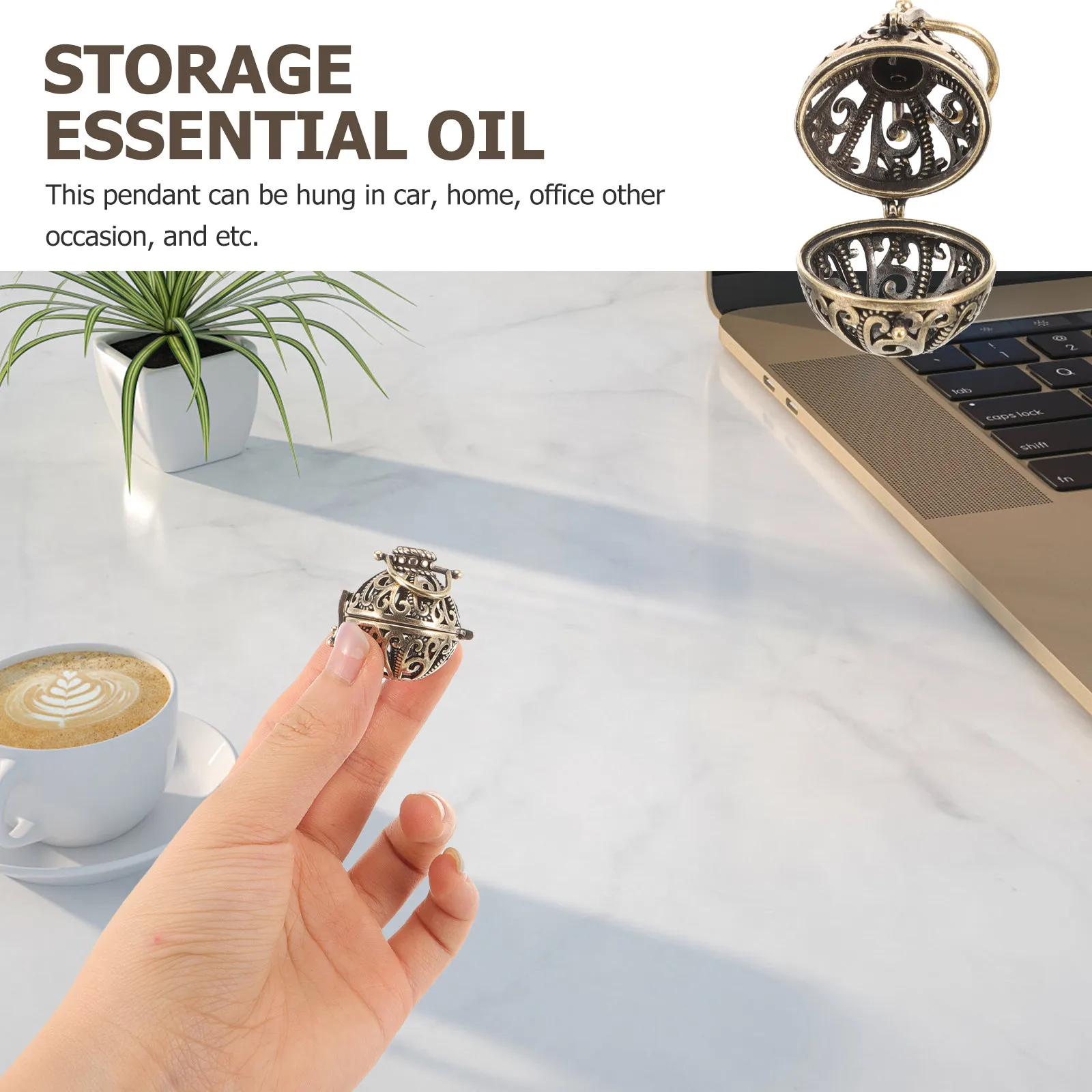 Essential Oils Mini Diffuser Car Air Freshener Diffusers for Travel Golden Aromatherapy Cute