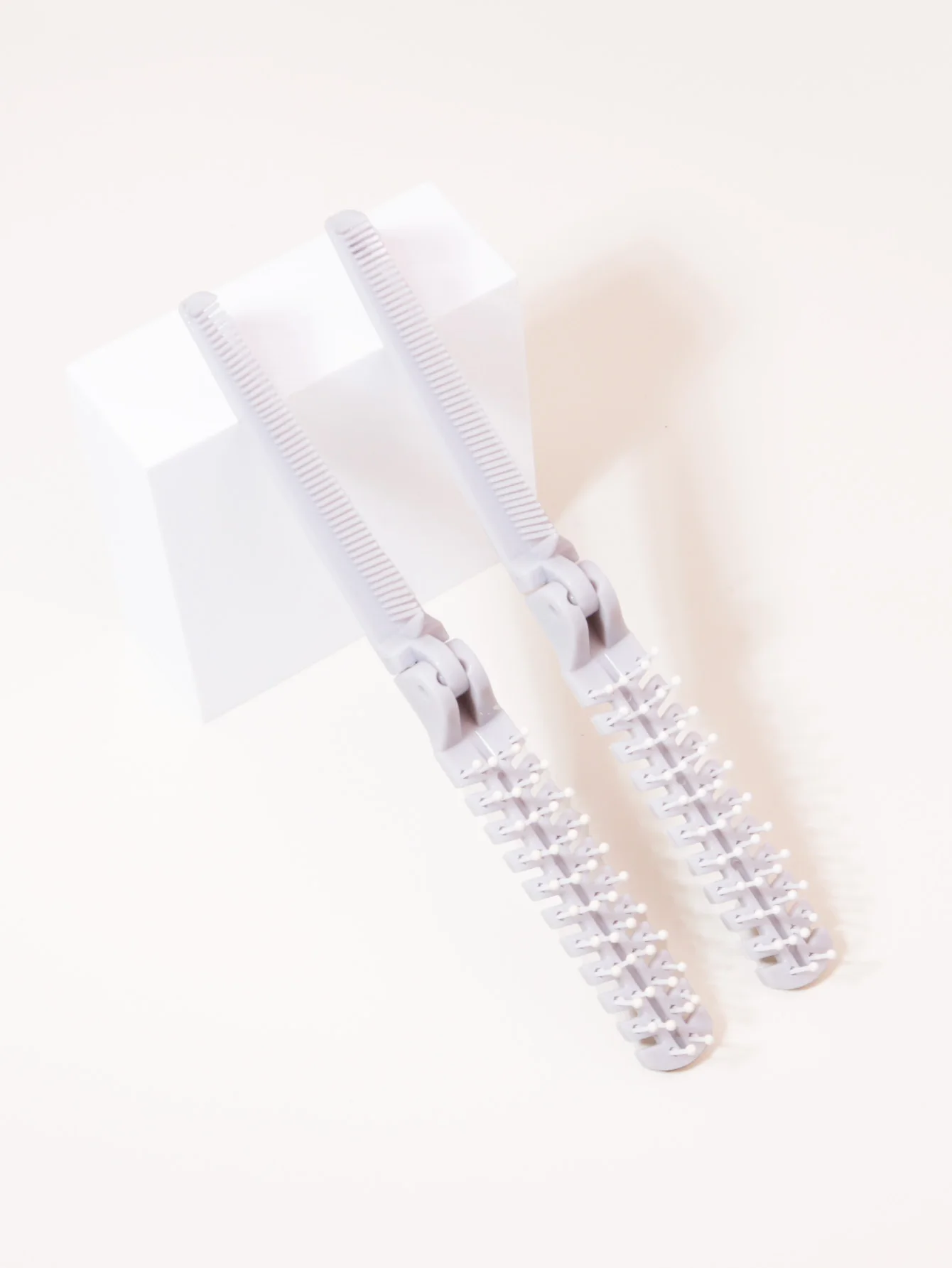 2pcs folding brush set, pocket comb, anti-static hair comb, double headed comb, portable travel comb
