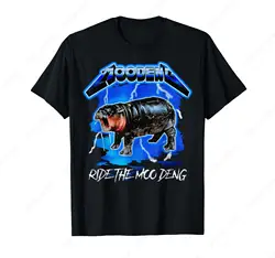 Moodeng Ride The Moo Deng T-Shirt dla mężczyzn i kobiet Bawełniana letnia koszulka