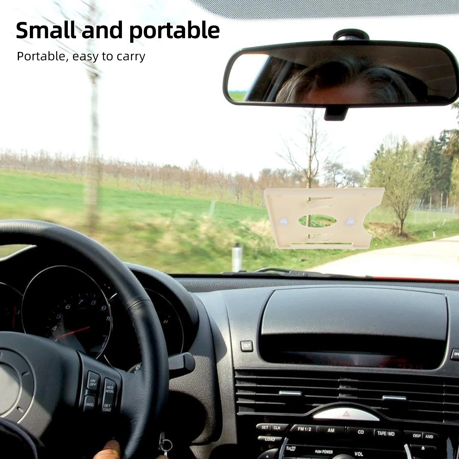 

Suction Cup Car Card Holder for Windshield Parking Permit IC Display Sleeve ETC Pass Mount Coin Phone Pocket