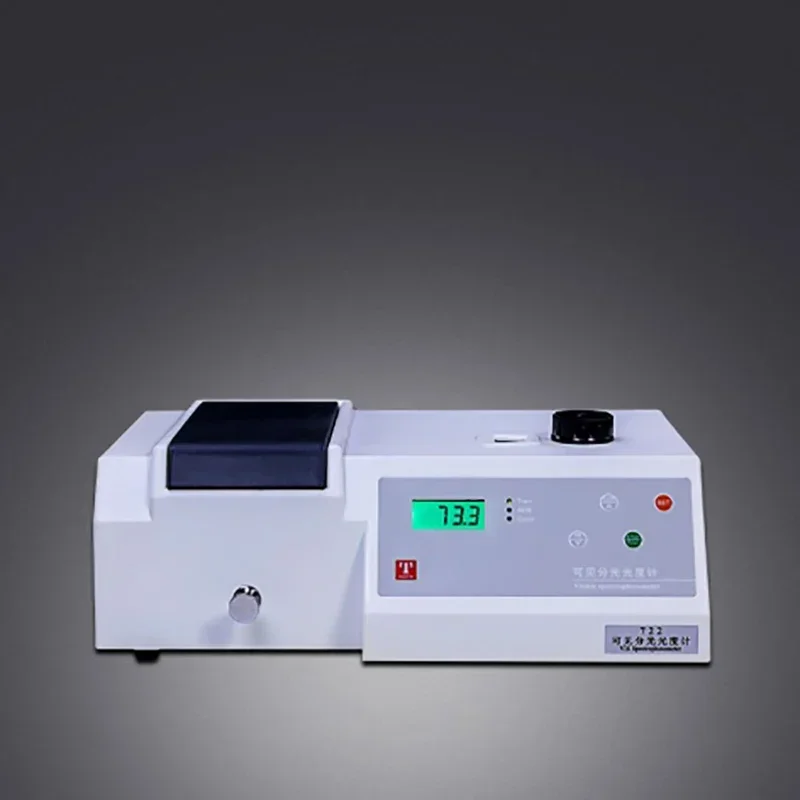 220v New Self-Aligning Optical Path Design Digital Display Spectrophotometer 721 Visible Spectrophotometer 220V/12W Photometer