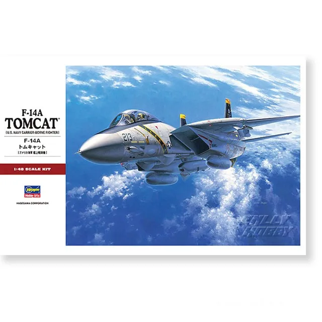 

Hasegawa 07246, статическая собранная модель игрушки, масштаб 1/48 для США F-14A Tomcat, тяжелый несущий истребитель TOP GUN, комплект модели