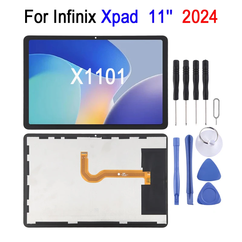 11-inch IPS LCD Screen For Infinix Xpad 2024, X1101 Tablet LCD Display Touch Screen Repair Replacement Part