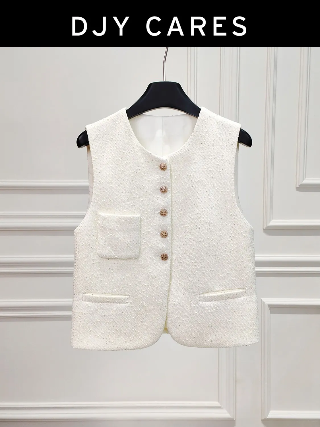 New Temperament suit small fragrance style vest top+light mature shorts set big size