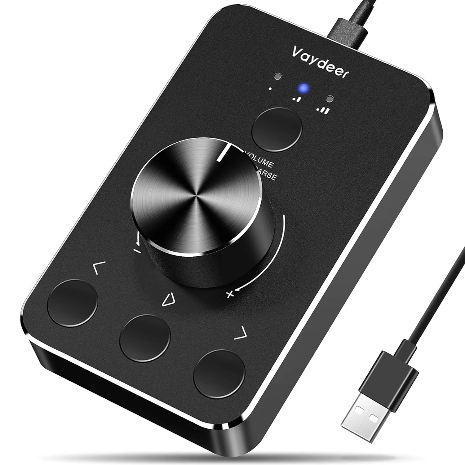

Volume Control Knob with One-Click Mute Function&3 Volume Control Modes,USB Volume Knob Multimedia Controller for Win 7/8/10/Mac