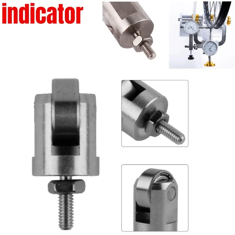 Roller Contact Point For Dial Indicator 10mm-Diameter Wheel M2.5 Thread Stainless Steel Roller Measuring Head Contact Point