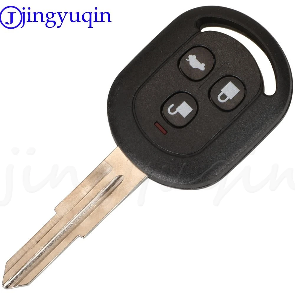 Jingyuqin, repuesto nuevo, cubierta de carcasa de llave de coche remota inteligente de 3 botones para Buick con hoja en blanco sin cortar