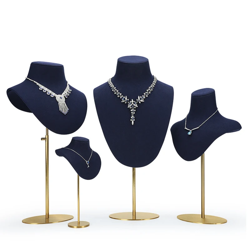 

Подставка для ожерелья, металлическая витрина, подставка для ювелирных изделий в портретной модели, реквизит для демонстрации ожерелья с подвеской