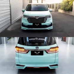 For Honda Odyssey 2021 2022 2023+ High Quality ABS Black Bumper Front Lip Rear Diffuser Spoiler Side Skirt Exhaust Body Kit