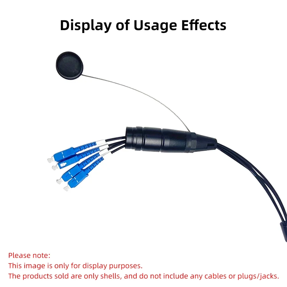 Outdoor Protective Cover HDMI Optical Cable Protective Cover Shell 2 / 4Core PDLC/SC Optic Fiber Cable Waterproof Metal Sleeve