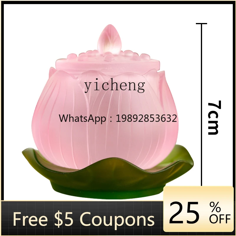 

H3-26 Buddha Platform Water Supply Cup Guanyin Holy Water Cup Glazed Buddha Devotion Products