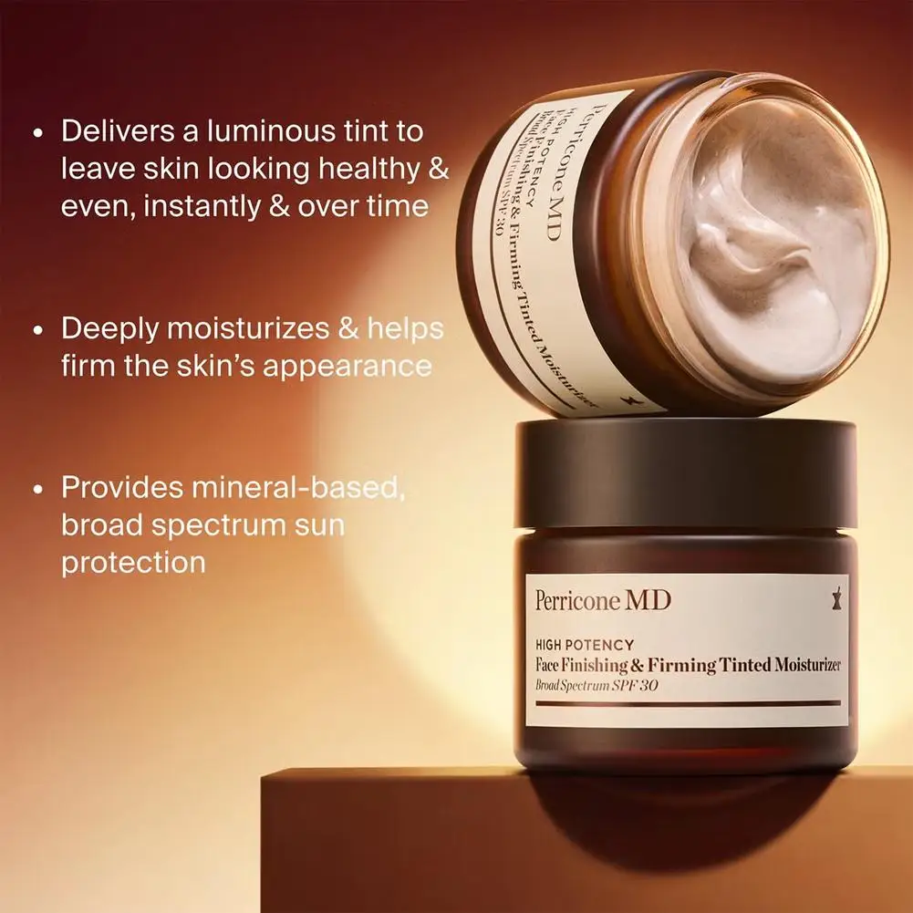 Face Finishing & Firming Tinted Moisturizer SPF 30 Protection Deep Moisturing Instant Radiance and Even Skin Tone Nourishing Ski