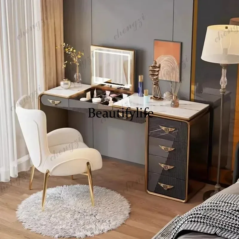 F181 Living Rooms Modern Vanity Table Storage Black Beauty Luxury Bedroom Dresser Europa Space Saving Coiffeuse Chambre