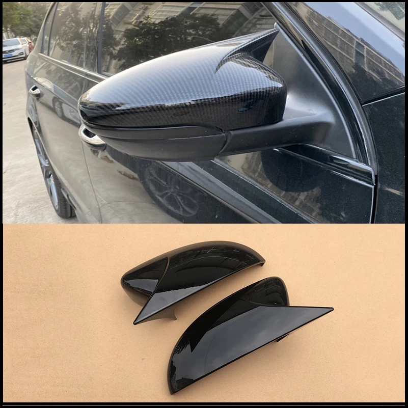 

Car Styling For Volkswagen VW Passat B7 Euro 2011-2017 Door Side Wing Rearview Mirror Cover Cap Trim With Horn Auto Accessory