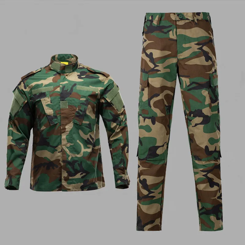 

Outdoor Tactical Camouflage 2025 Set Quick Drying Breathable Wear-resistant Sweat Wicking Work Set Cycling Hiking Training Kit