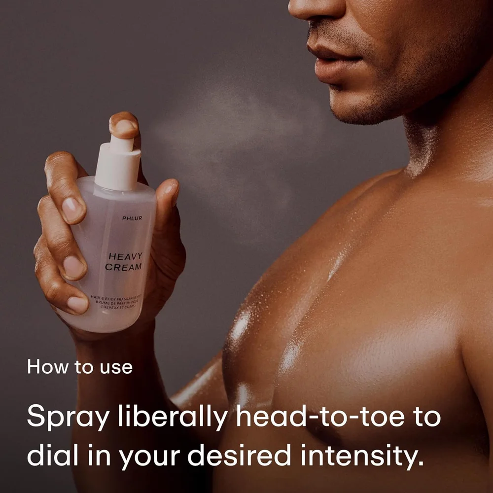 PHLUR 2-Piece Fragrance Set Heavy Cream Body Mist + Golden Rule Eau de Parfum Set – Hair & Body Mist (8 Fl Oz) + Full Size Perfume – Creamy Vanilla Gourmand & Fruity Floral Fragrance Duo view 4