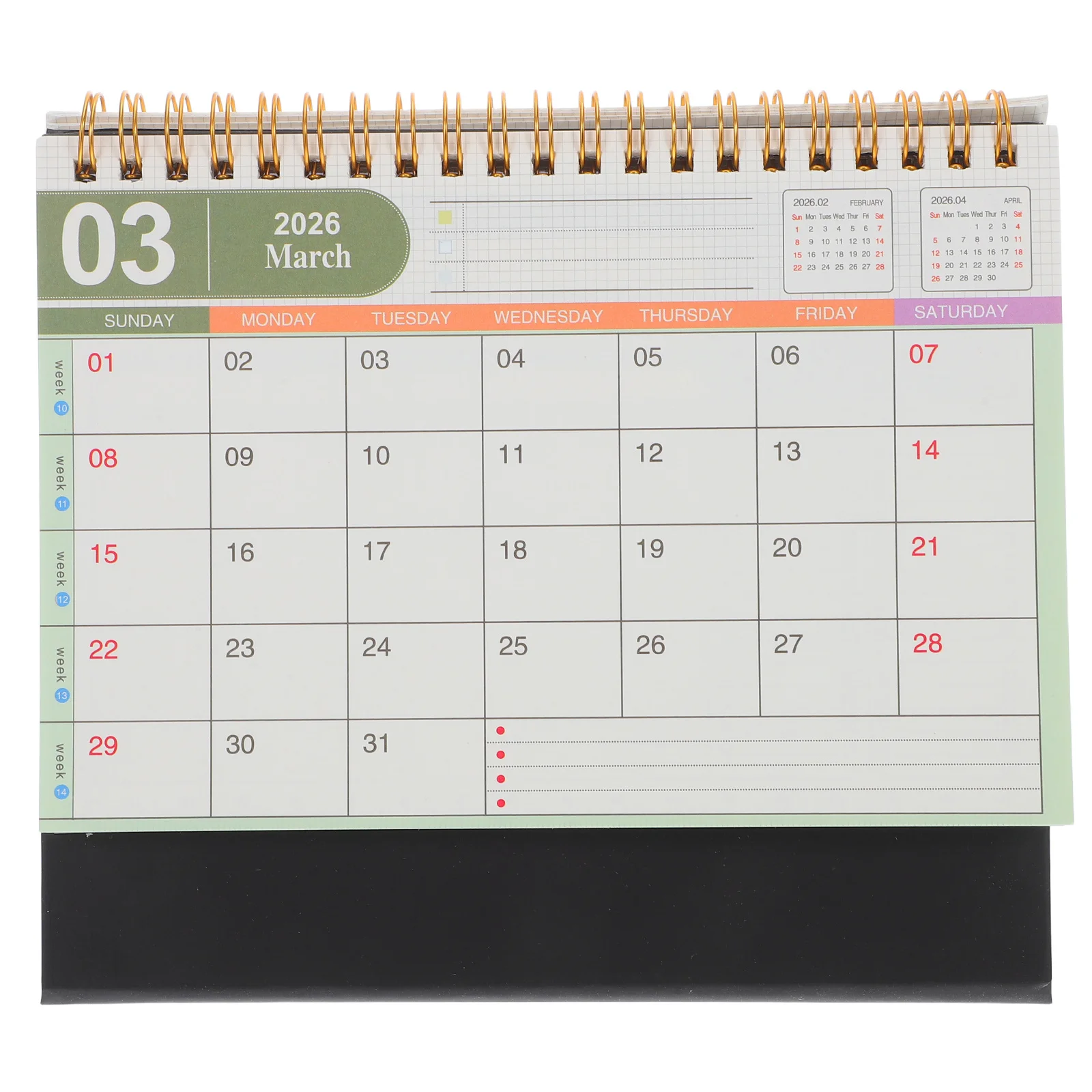 

Small Desk Calendar 2025-2026 Standing Flip Monthly Schedule Planner Thick Paper Office Desktop Organizer Desk Calendar Standing