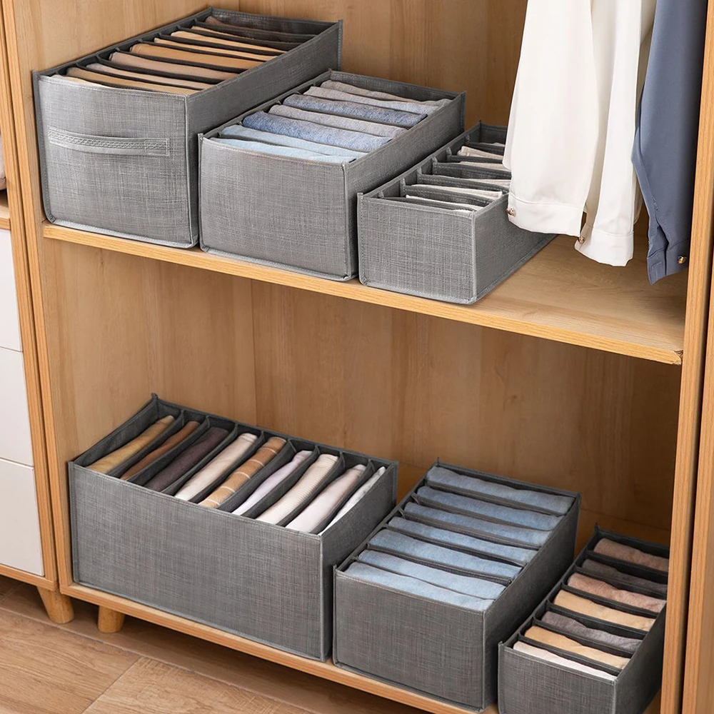 Storage Box Clothes And Pants Storage Artifact Clothes And Underwear Storage Basket Pants Rack Compartmentalized Storage Box Sto image 5