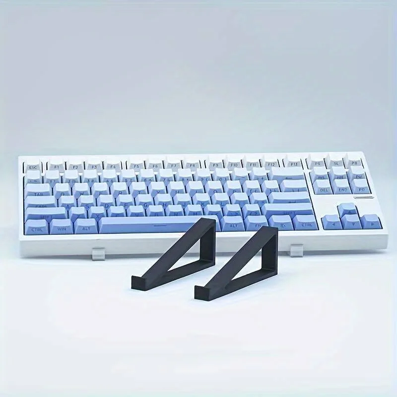 1 Pair Ergonomic Keyboard Stand with Adjustable Height & Angle - No-Pad Comfort Design,for Office & Home Workspace Setup