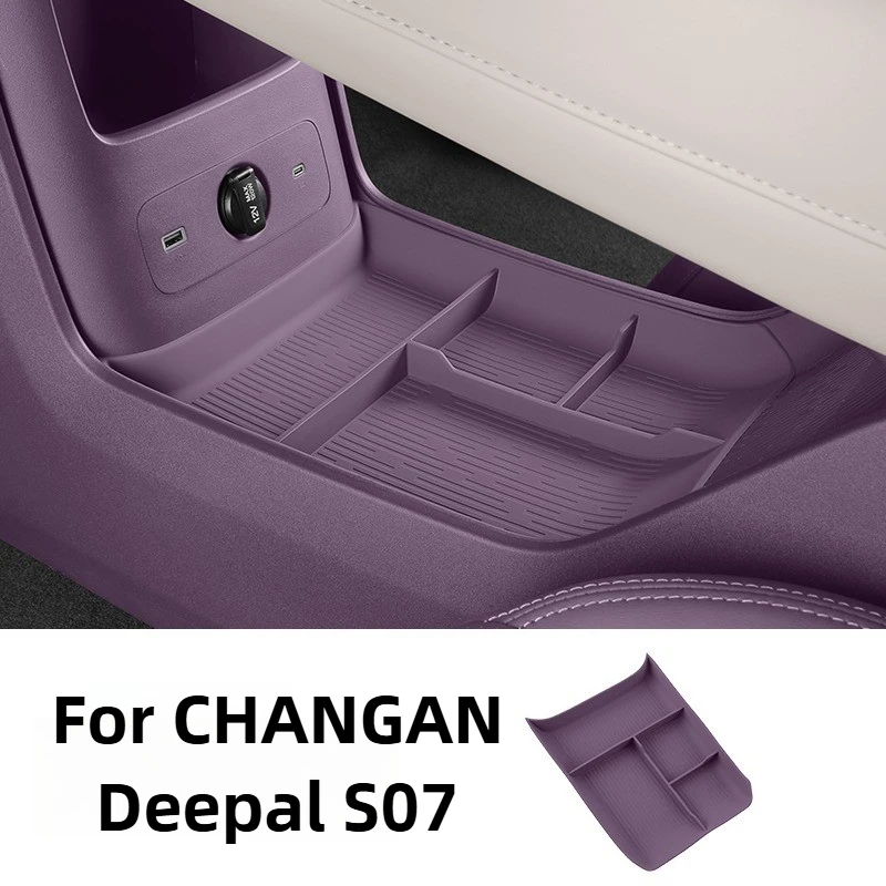 

For CHANGAN Deepal S07 Accessories 2026/2025 Lower Center Console Storage Box Premium Silicone Anti-Scratch Noise-Reduction 2024