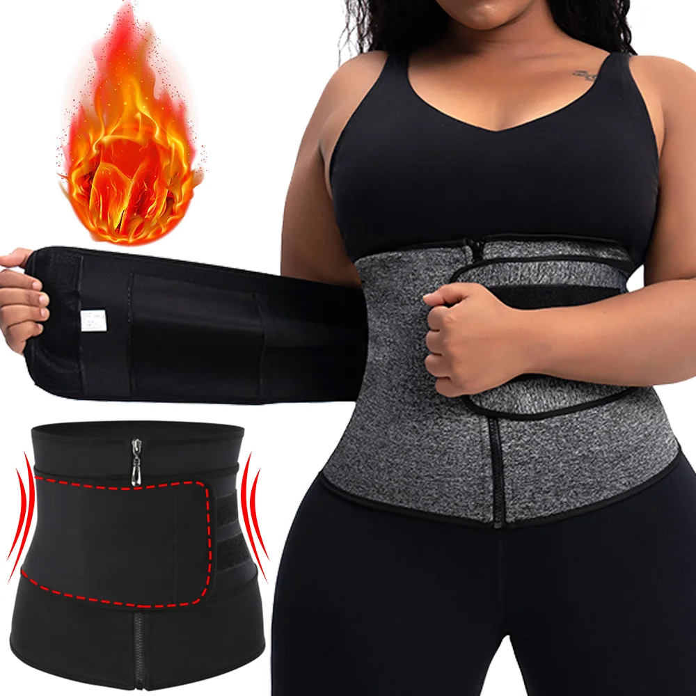 Waist Trainer Slimming Body Shaper Fitness Belt Weight Loss Fat Burning Sport Girdle Sweat Trimmer Workout Cincher Shapewear