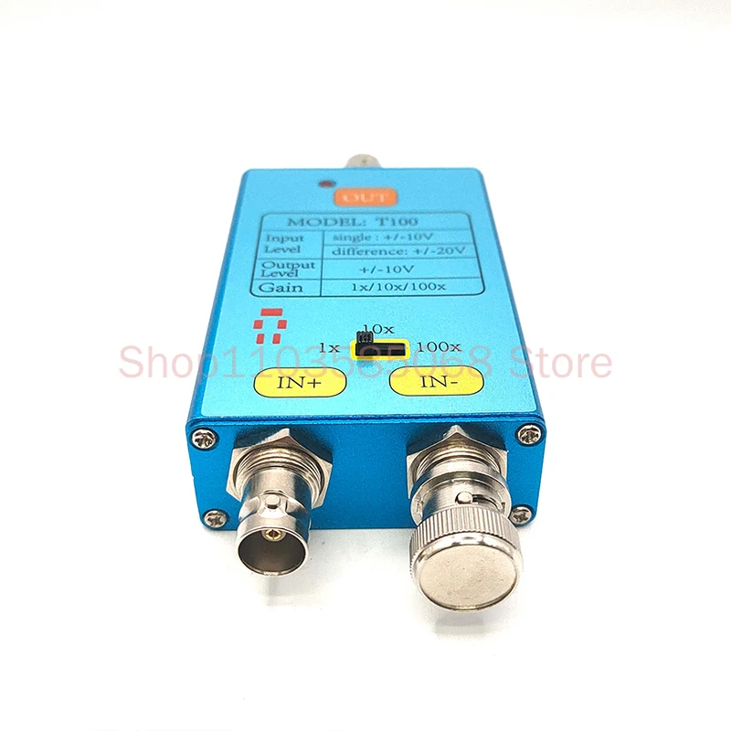 T100 Differential Probe 1X/10X/100X Oscilloscope Probe 10M Bandwidth To Amplify Weak Signals