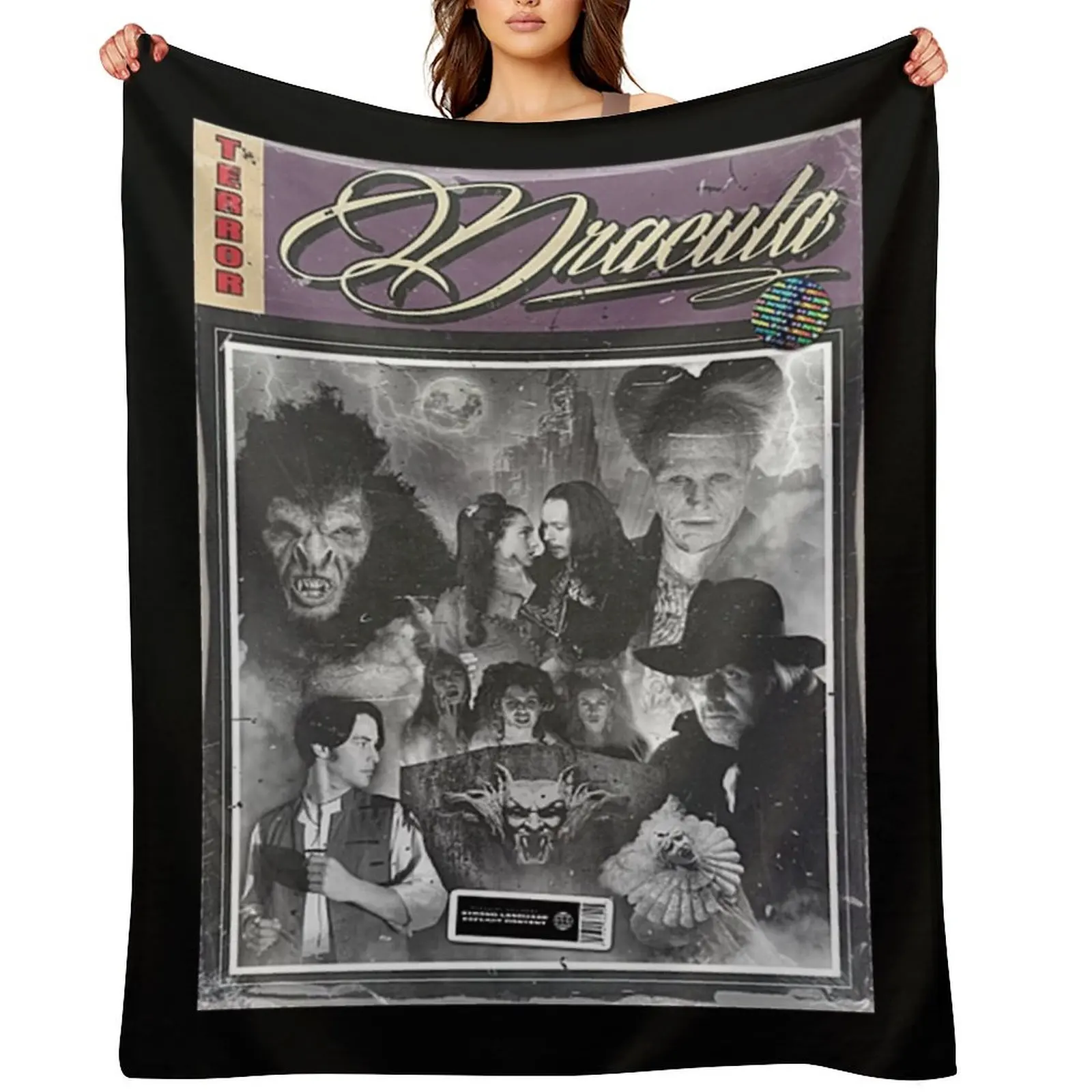 Dracula Throw Blanket Summer Beddings blankets and throws Sofa Throw Custom Furry Soft Big Blankets