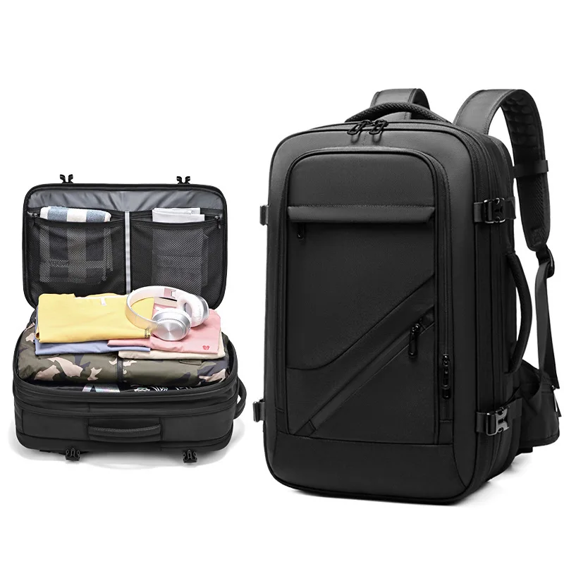 

Travel Men 17 Inch Laptop Backpack Vacuum Compression Backpack Business School Backpack Expand Outdoor Large Capacity Backpack