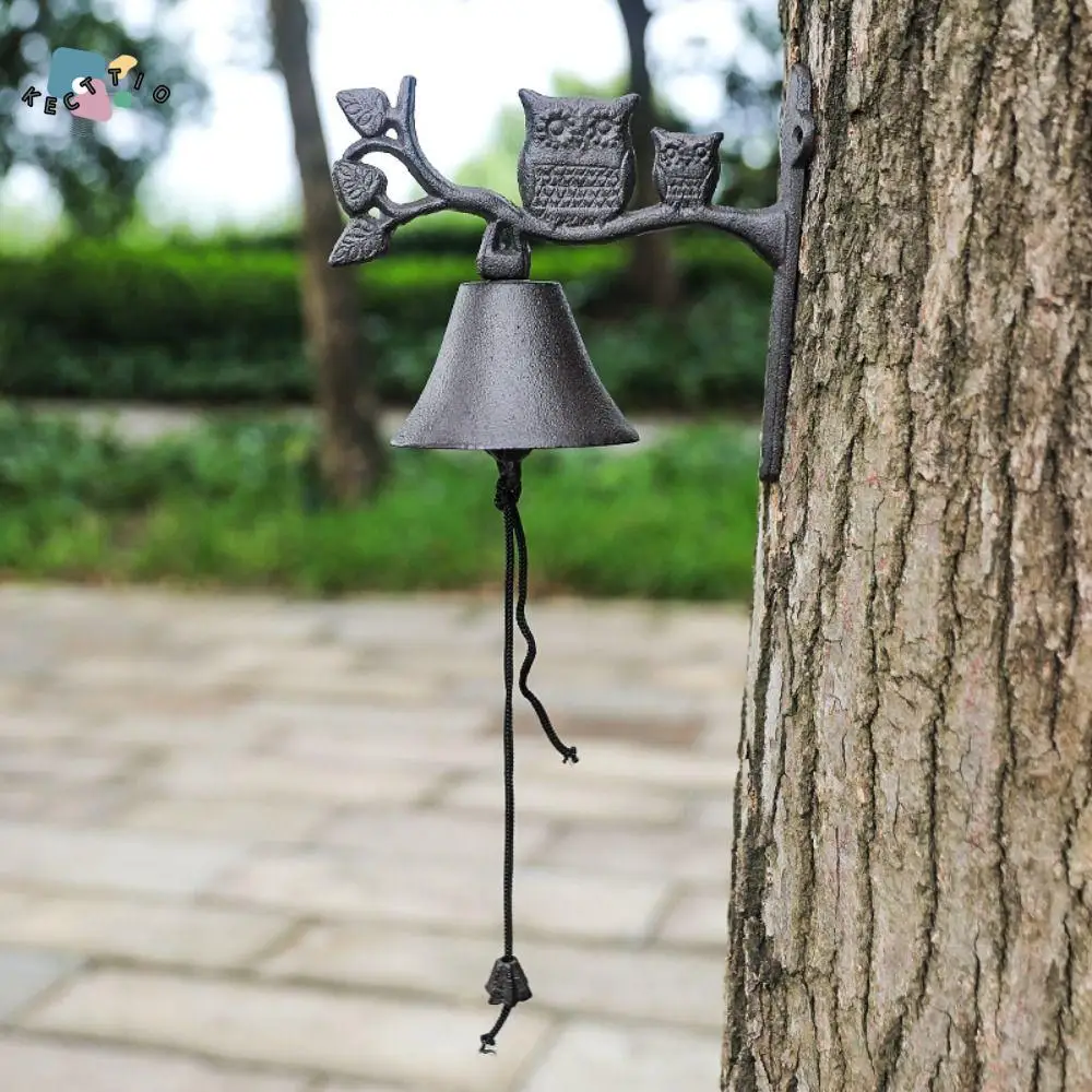 

Blessing Cast Iron Birds Doorbell Decoration Creative Retro Wrought Iron Bell Exquisite Hanging Metal Bell Pendant Gift