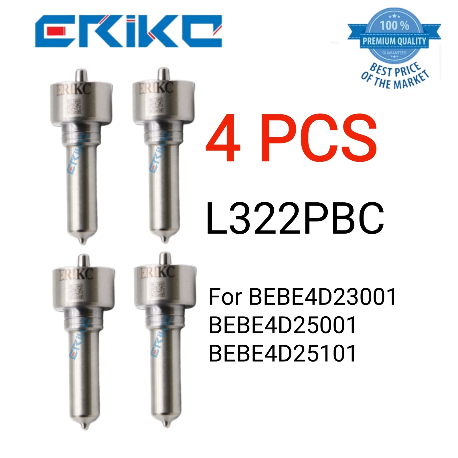 

4 PCS L322PBC Jet Nozzle Assy L 322 PBC Original Nozzle L322 PBC Fuel Injector Nozzle for BEBE4D23001 BEBE4D25001 BEBE4D25101