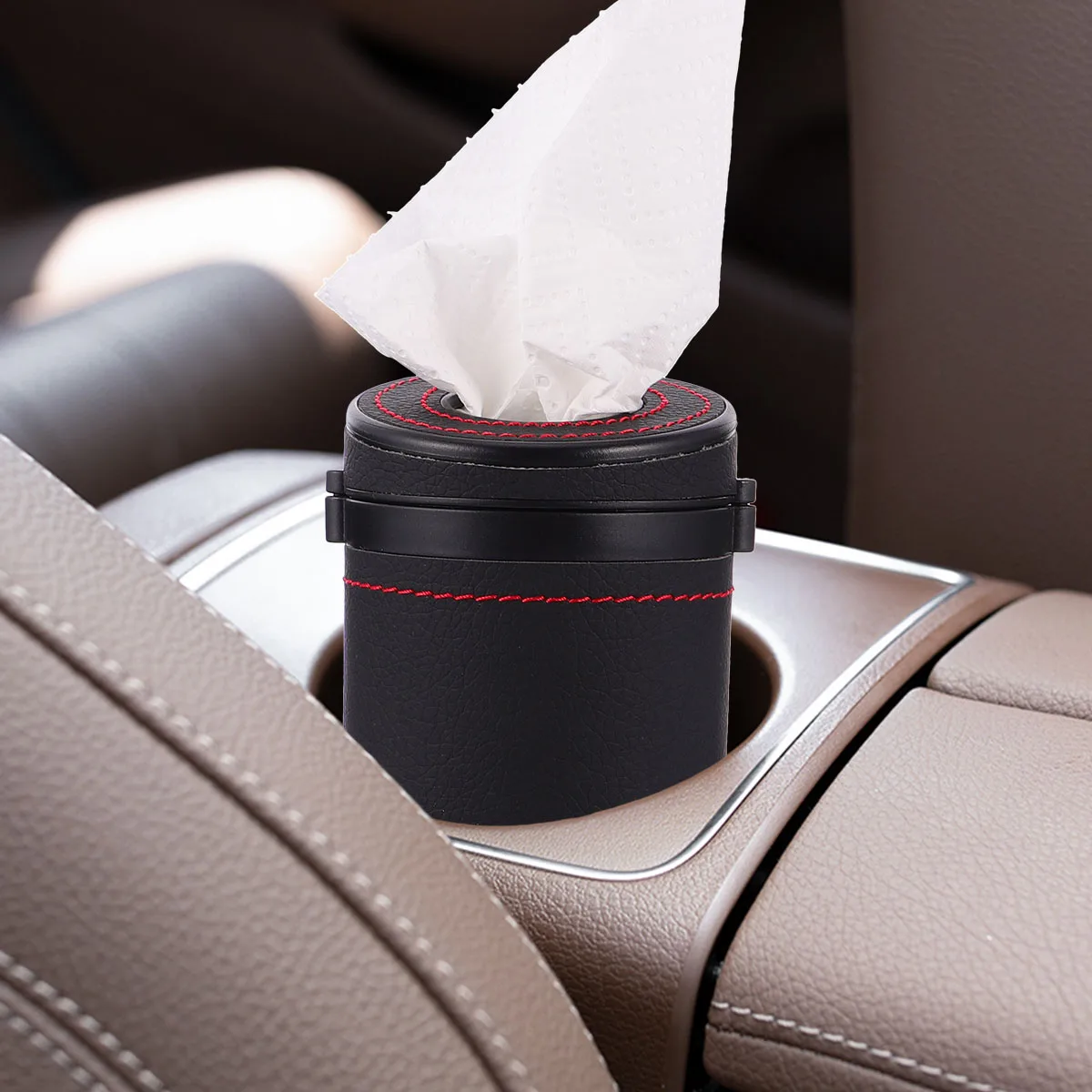 Halter Servietten Container Schwarz Handtuch Rohr Einfache Tablett Auto Tissue Box ABS Tissue Container Lagerung