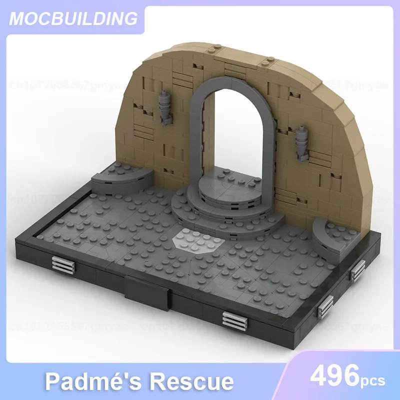 

Padmé's Rescue / Commander Fox's Entrance Model MOC Building Blocks DIY Assemble Bricks Collection Display Toys Gifts 496PCS