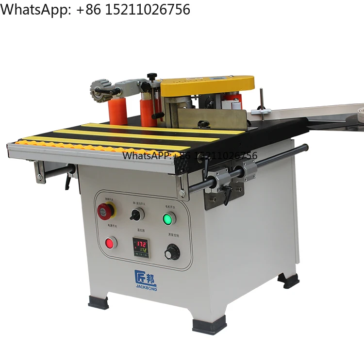 JBT180 220V/110V 1150W Plywood Gluing Motor Edge Banding Machine 0.3-3MM Edge Thickness 0.5-5m/min Processing Rate