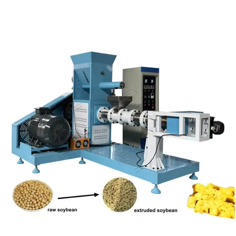 Soya Extruder Full Automatic Maize Corn Cow Diary Product Soybean Extruder Pellet Machine Soybean Extruder