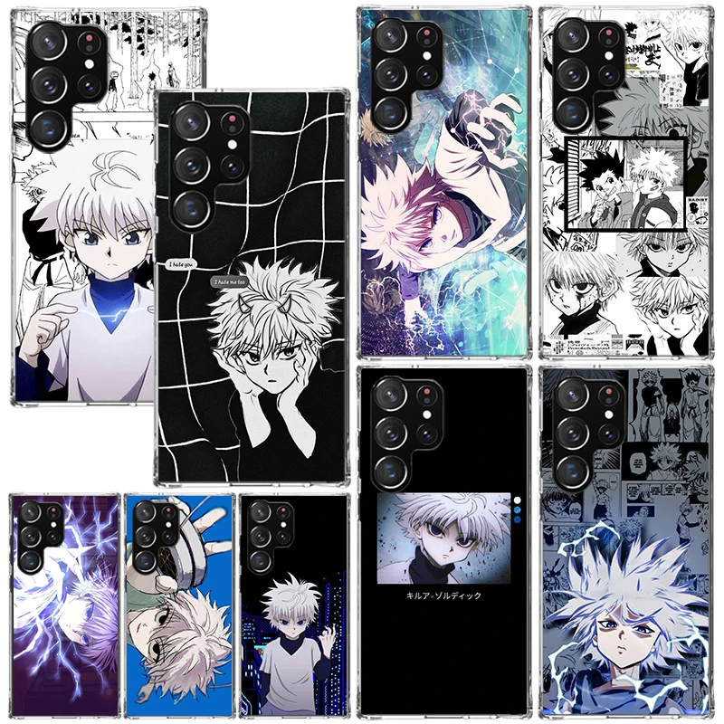 Killua Hunter HXH Phone Case For Samsung Galaxy Note 20 Ultra 10 Plus 9 8 M11 M12 M21 M30S M32 M51 M52 J4 J6 + J8 Art Fundas