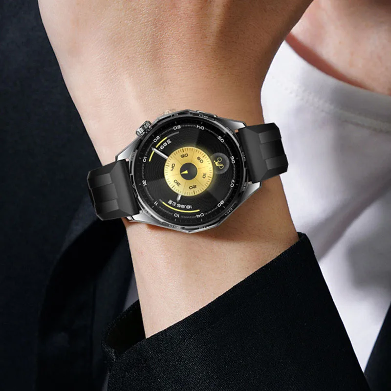 Correa de silicona de 22mm para Huawei Watch GT6/GT6 Pro, correa de reloj deportiva oficial de 46mm para Huawei Watch 5 4 3 GT5 GT4 Pro GT3, pulsera