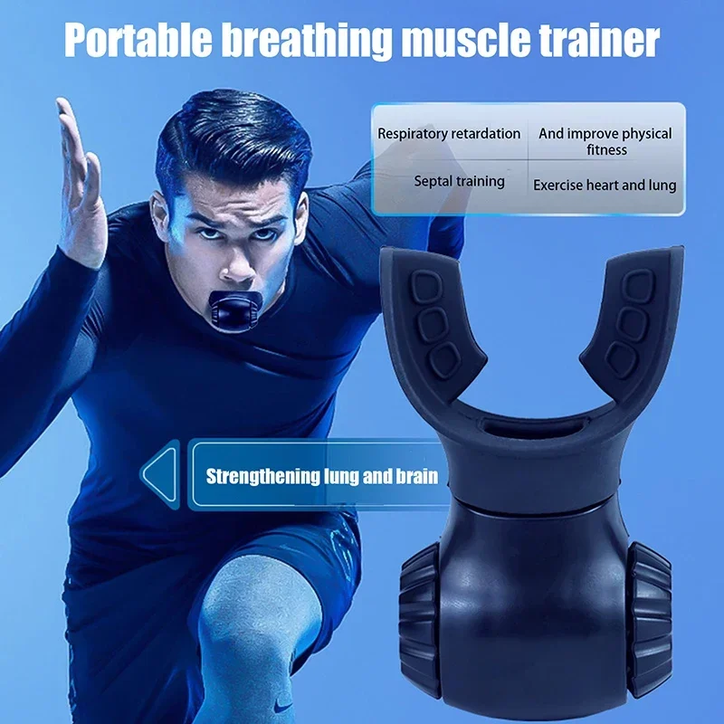 Reduce Pressure Breathing Trainer Lung Respirator Fitness Equipment Respiratory Silicone Training Outdoor Exercise Tool