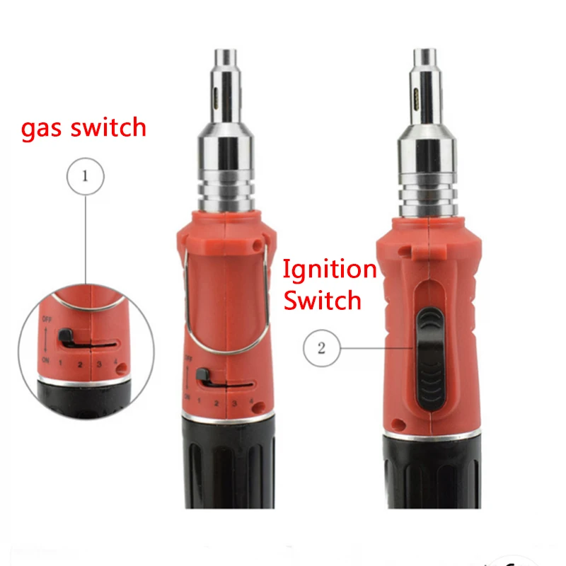 HS-1115K Gas Gas Soldering Iron Butane Gas Soldering Iron Soldering Iron Set 10 In 1 Automatic Point Gas Soldering Iron