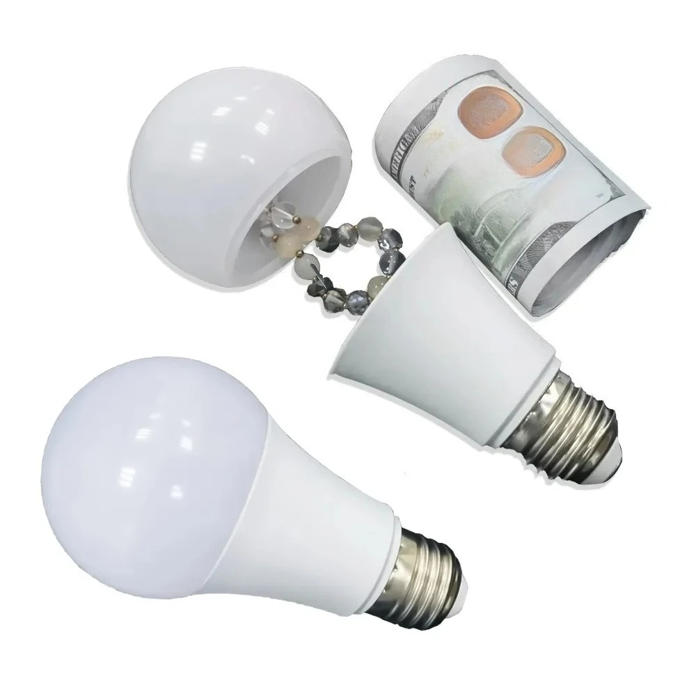 Invisible storage box, covert storage container, bulb-shaped storage box