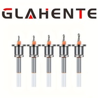 5PCS 10mm Countersink Drill Bit Set - Alloy Step Drill with Depth Stop Collar for Wood Screws & Cone Hole Drilling