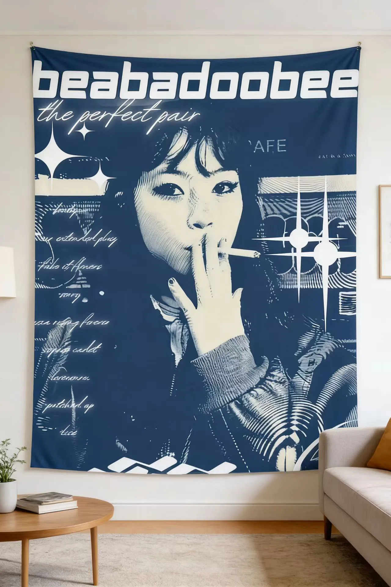 1PC Beabadoobee Tapestry Vintage Poster Tapestry Hip-hopRap Music Banner Tapestry Suitable For Bedroom Dormitory Little Tavern