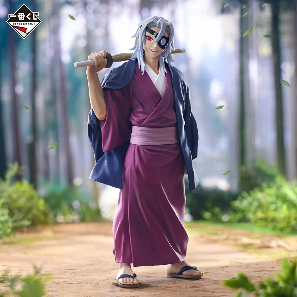 Oryginalna figurka anime Bandai Spirits Ichiban Kuji Kimetsu No Yaiba - Uzui Tengen, figurka akcji, model dekoracyjny, dostępna od ręki.